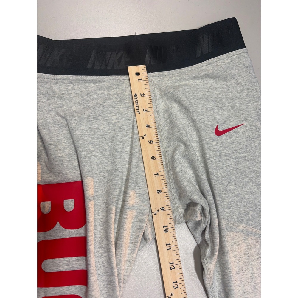 Nike Ohio State Buckeyes Leggings Gray Red Graphic Athletic DC8716-050 M - Picture 9 of 10